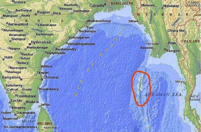 Carte du Golfe de Bengale